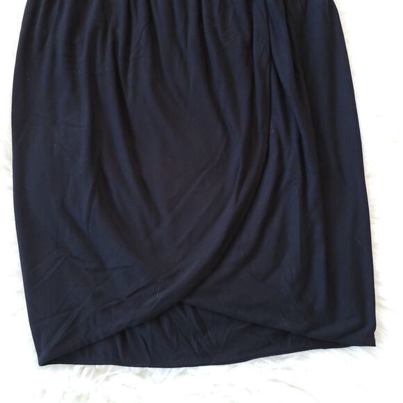 NEW Gap Tulip Skirt Black Elastic Waist Stretch Rayon Small - Picture 7 of 10